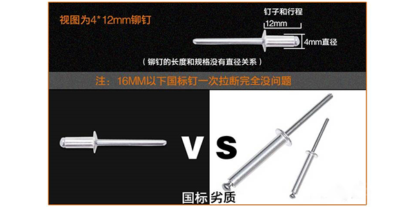 氣動(dòng)拉釘槍，拉釘進(jìn)不去或是退不出是什么原因